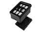 Filtre rectangulaire noir avec média plissé blanc et pré-filtre en mousse noire