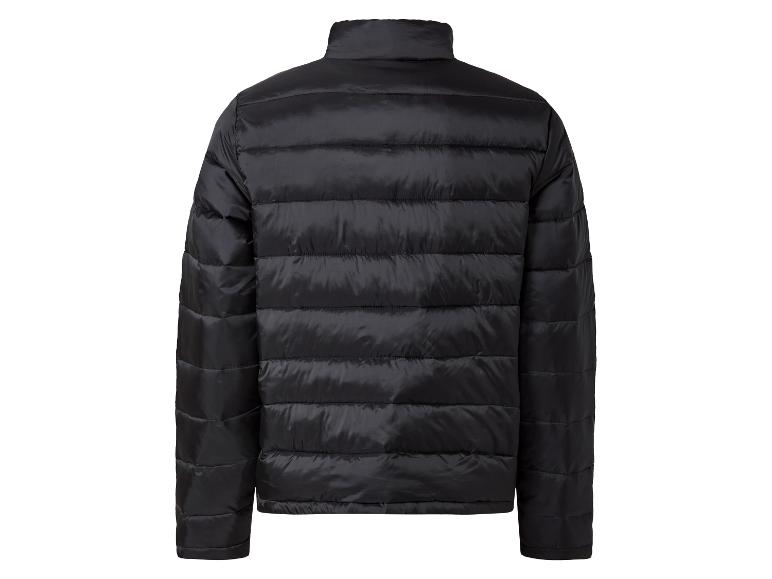 Veste noire rembourrée, vue arrière.