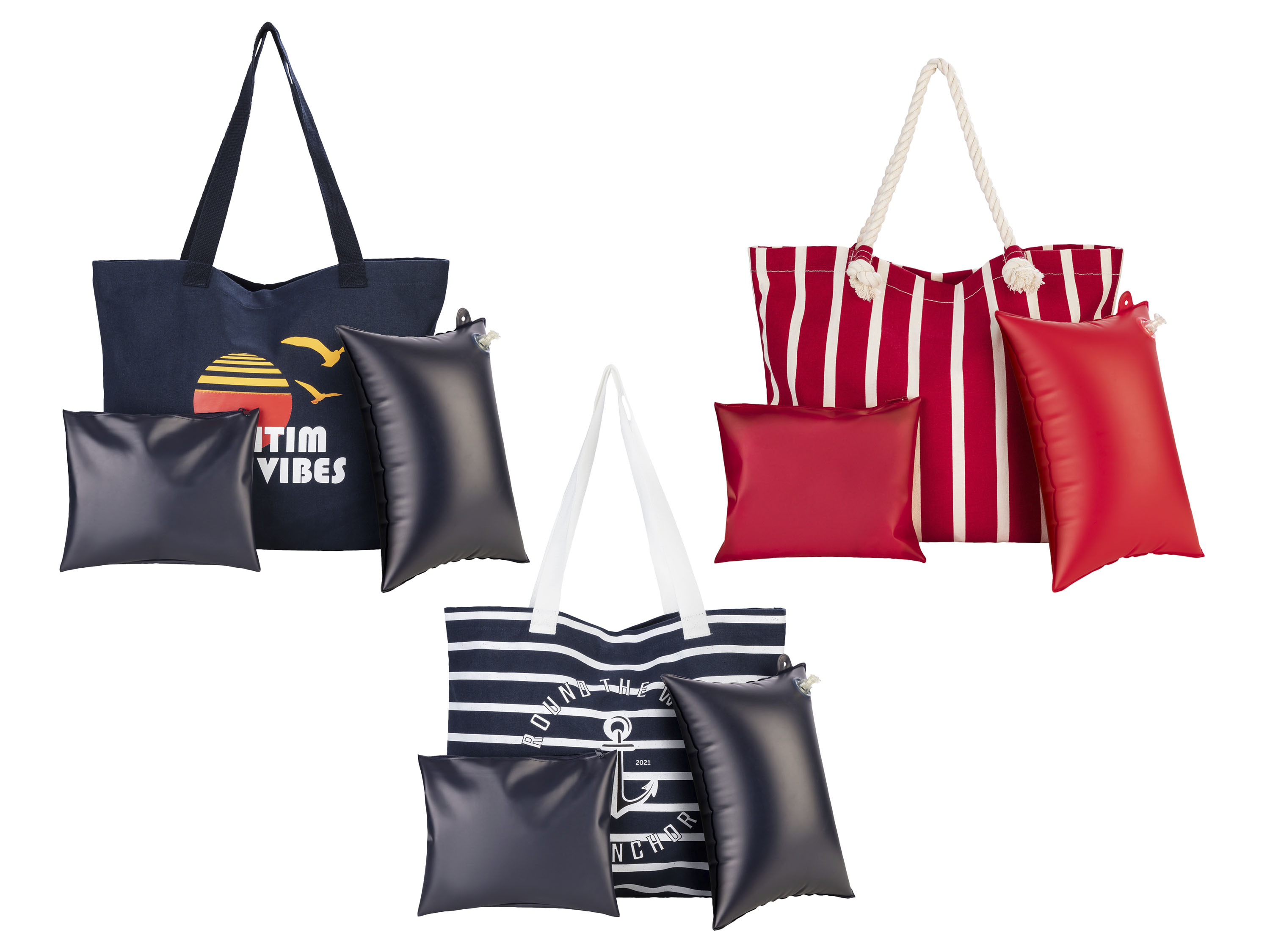 esmara® Set de sac de plage, 3 pièces