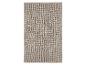 Tapis de bain rectangulaire beige avec une texture touffue