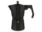 Une cafetière italienne noire.