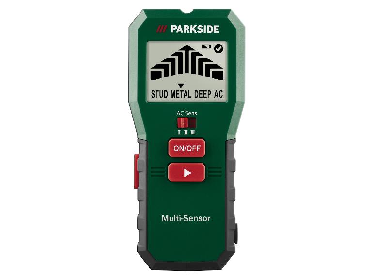 Détecteur mural PARKSIDE Multi-Sensor pour la détection de profondeur, métal et courant alternatif