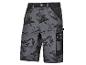 Short de travail Parkside gris avec motif camouflage.