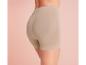 Shorts de shapewear beige sans couture pour femmes.