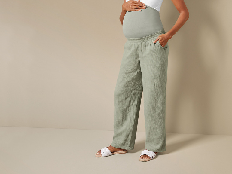 Aller en mode plein écran : esmara® Pantalon de grossesse en mousseline femme - Image 3