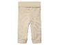 Pantalon bébé côtelé beige avec large ceinture
