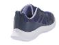 Chaussures de sport bleues avec une semelle blanche