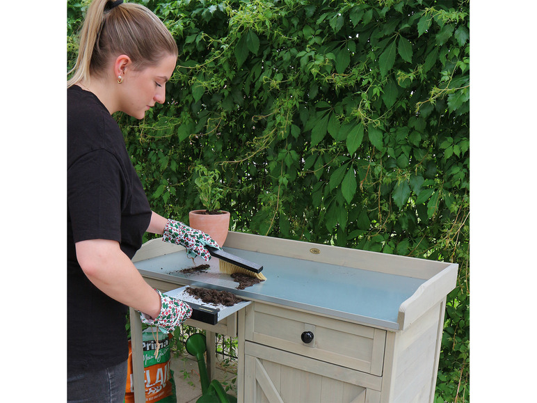 Aller en mode plein écran : HABAU Table de jardin avec armoire inférieure, 98 x 48 x 95 cm - Image 12