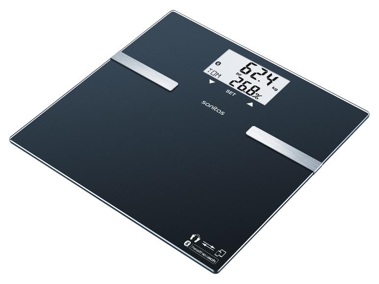 Balance de salle de bain Sanitas avec écran LCD.