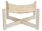 Hamac en bois pour chat avec un lit doux en fausse fourrure beige
