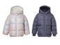 Doudounes thermiques LUPILU® pour enfants: irisée et bleu foncé