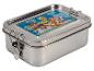 Une boîte à lunch en acier inoxydable avec un motif Paw Patrol.