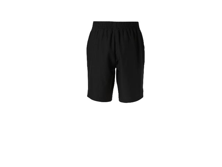 Short de sport noir pour homme avec taille élastique