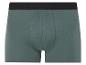 Boxers gris-vert foncés avec ceinture noire.