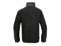 Vue arrière d'une veste en polaire noire pour homme avec col montant