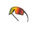 Lunettes de sport noires avec verres miroir rouges et jaunes