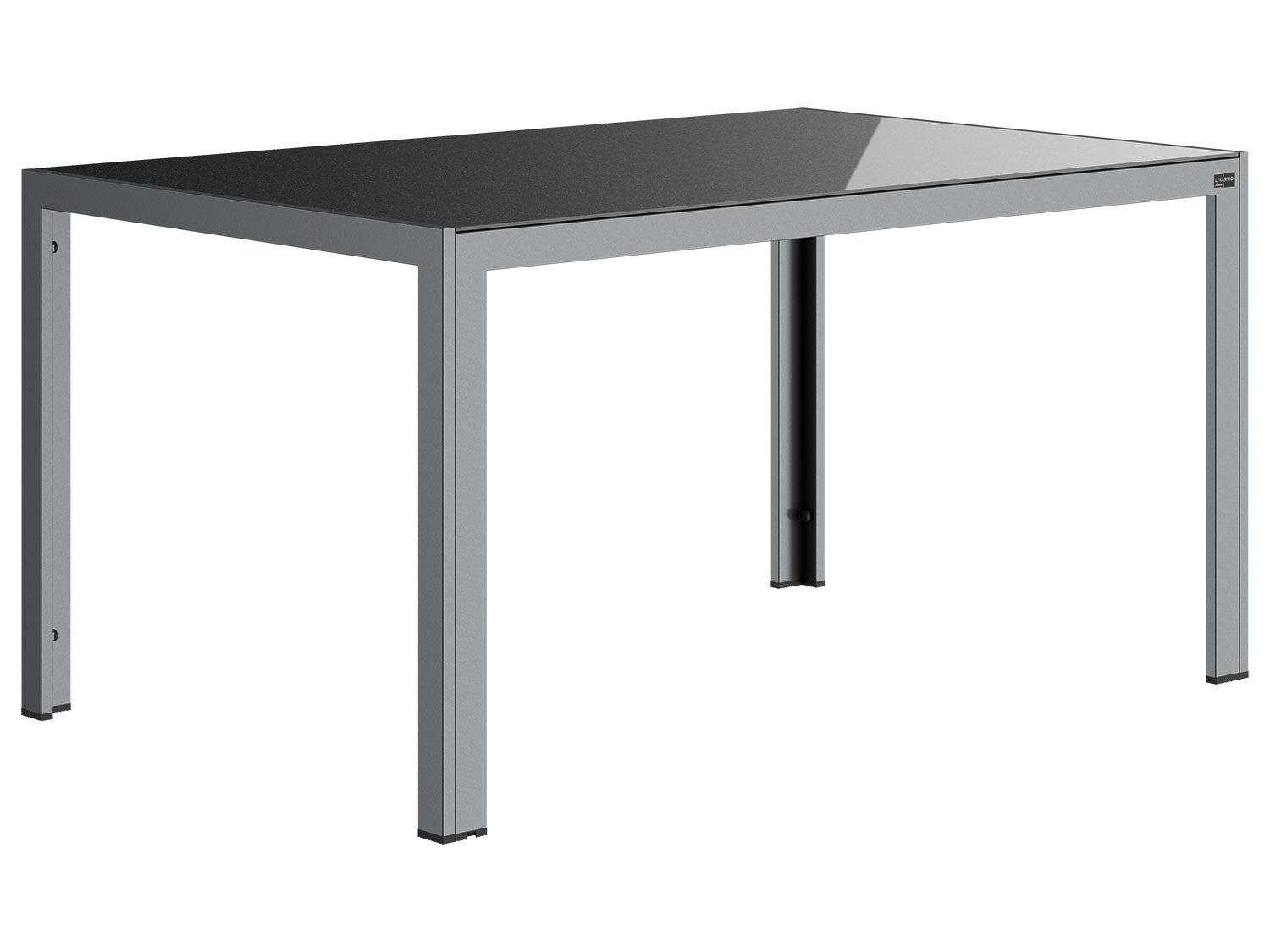 LIVARNO home Table de jardin Houston en aluminium, argent