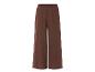 Pantalon large brun à taille élastique.