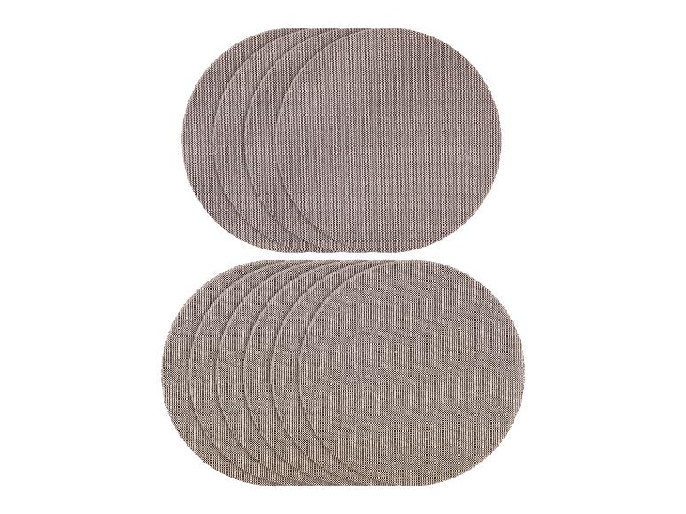 Deux ensembles de dessous-de-plat ronds en feutre.