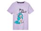 T-shirt violet avec un imprimé d'une licorne et le texte 'Stay Cute!'