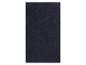 Serviette de bain unie bleu foncé en coton éponge doux.
