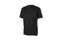 T-shirt de sport noir à manches courtes et col rond pour homme