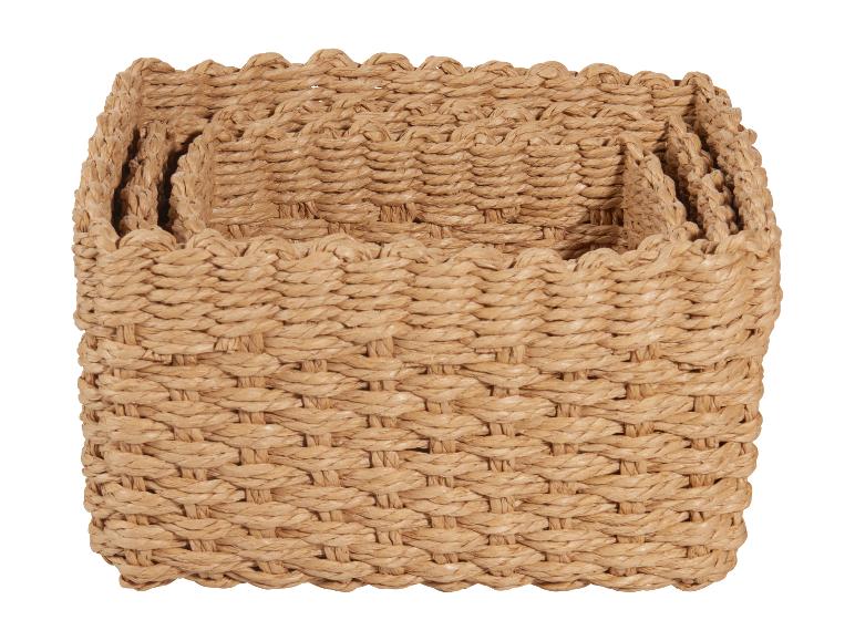 Lot de 3 paniers de rangement