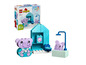 Ensemble LEGO Duplo avec une salle de bain, deux éléphants et des accessoires.