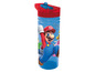 Bouteille d'eau bleue avec Super Mario