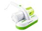 Un aspirateur blanc et vert Cleanmaxx.