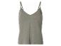 Débardeur fin vert olive pour femme avec col en V
