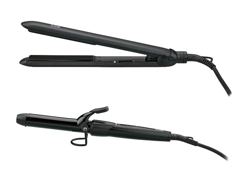 Lisseur et fer à friser noirs Cien Beauty.