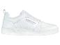 Chaussures de sport blanches à lacets et profil bas