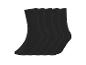 Cinq chaussettes noires alignées