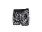 Caleçon boxer rayé pour homme en noir, blanc et rouge