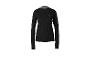 T-shirt de sport noir à manches longues pour femme
