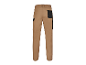 Pantalon de travail beige avec poches arrières noires.