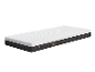 Matelas Emma, dessus blanc et dessous gris foncé.