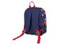 Sac à dos enfant bleu marine avec motif de super-héros rouge et blanc