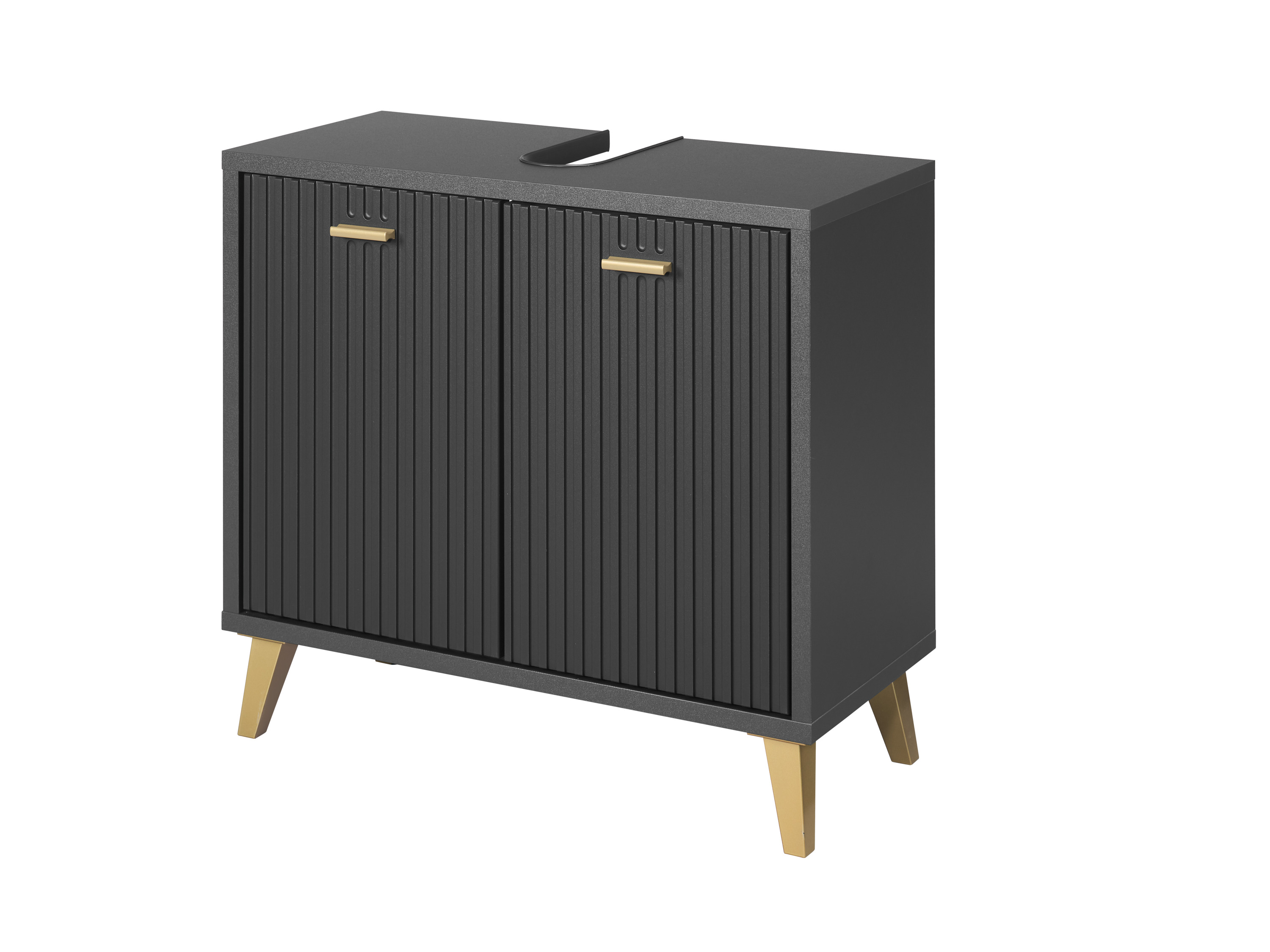 LIVARNO home Meuble sous-vasque, 60,4 x 55 x 28 cm, anthracite