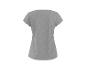 T-shirt gris à manches courtes pour femme, vue de dos.