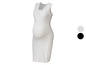 Une robe de grossesse en tricot gris.