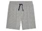Shorts gris en jersey avec cordon de serrage.