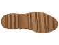 Semelle de botte marron clair.