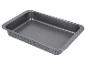 Plat de cuisson gris avec revêtement antiadhésif et extérieur moucheté