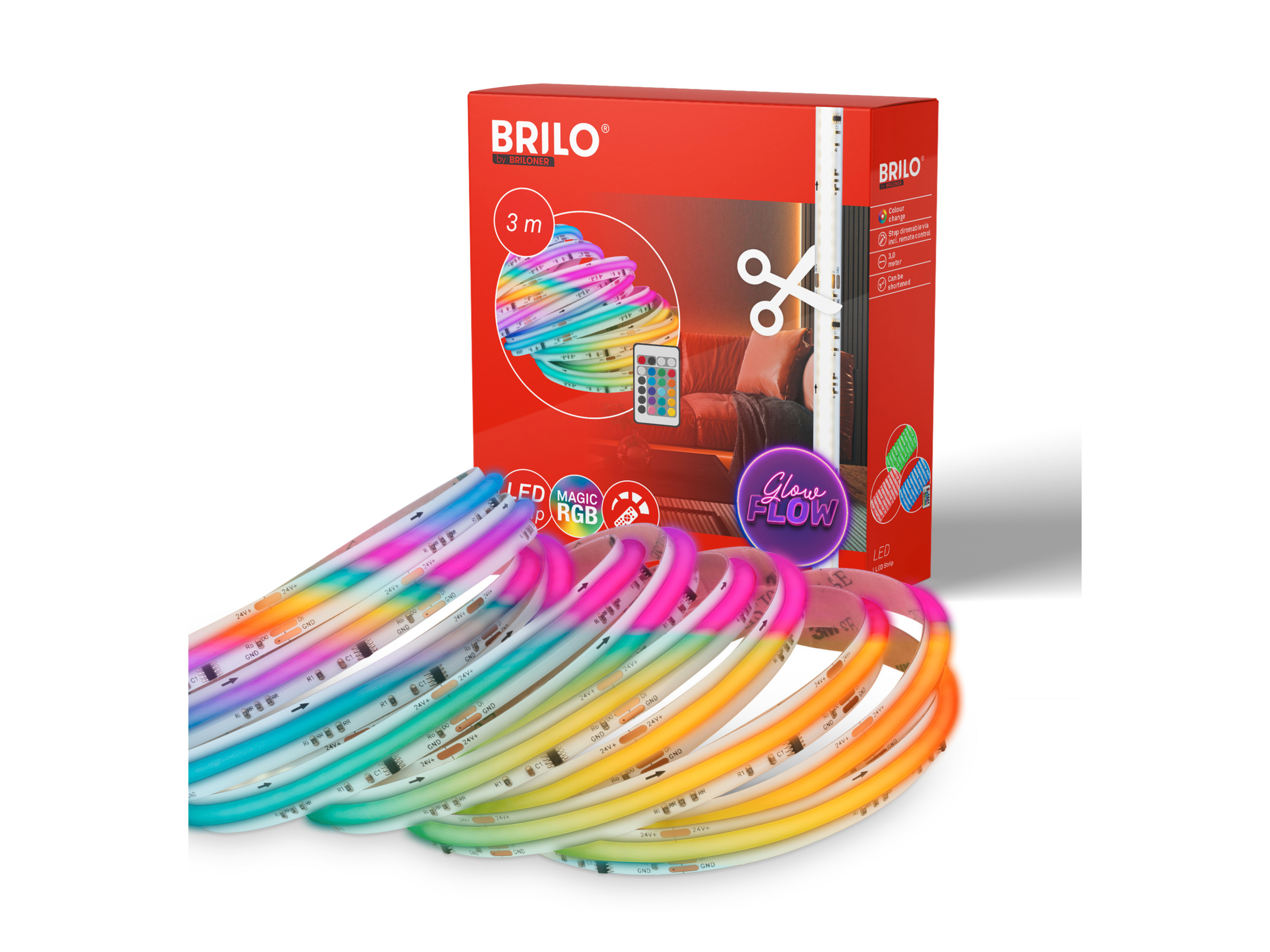 BRILONER Ruban LED (RGBIC)