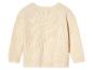 Pull crème en tricot pour enfant, vue arrière.