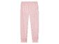 Pantalon rose à motif cœurs