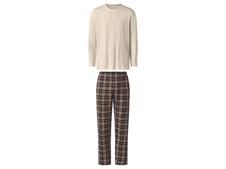 Pyjama manches longues avec pantalon à carreaux.