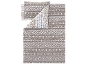 Parure de lit réversible avec motif d'hiver marron et blanc